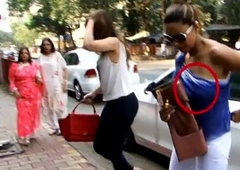 gauri khans bosom exposed in public