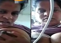 Indian desi milf big boobs chubby aunty nude selfie video call