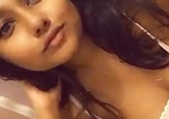 Indian teen recording selfie for bf