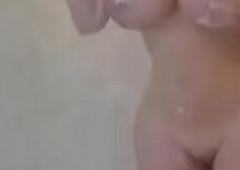 Fucking my big ass huge boobs Arab  steady old-fashioned in shower