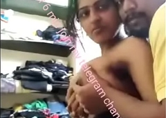 Desi couple sex with regard to clear hindi audio. Join cablegram channel @desisexindi be advisable for more