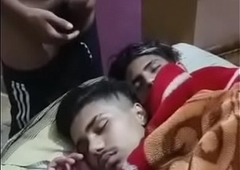 Desi Indian gay cumming on sleeping friends face