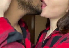 Desi erotic woman Alyssa, tongue kiss