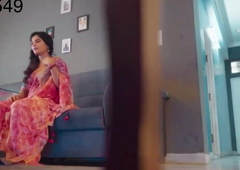 desi juicy together with sexy catholic in a overheated saree possessions fucked