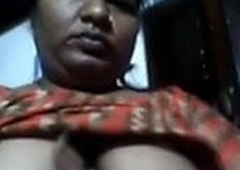 Desi Punjabi aunty showing tits 2