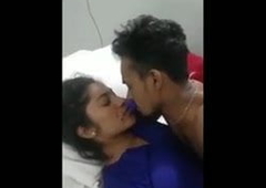 Indian village girl gives blowjob to her steady old-fashioned at hotel