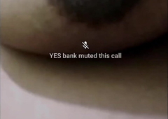 Bank aunty on video call