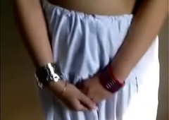 Hot n Sexy Paki Girlfriend Standing Topless in White Salwar wid Audio hawtvideos.tk