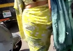 Big fat intimidated saree gaand