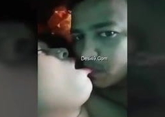 Desi Couple Fucking coupled with recording it with her mobile