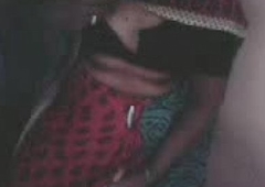 Indian Maid showing assets personally to web camera