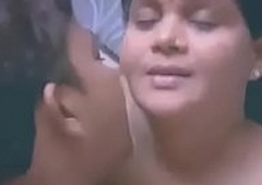 Chubby Indian   Desi Lady With Younger Man