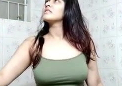 Putrefied Indian Girl Flaunting & Teasing Her Body In the matter of Shower
