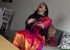 Indian bhabhi enjoying sex with her housekeeper
