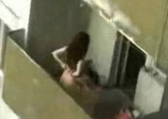 Couple liking sex on Terrace recorded with hidden cam