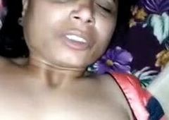 Desi Indian Aunty's Queasy Pussy Drilled
