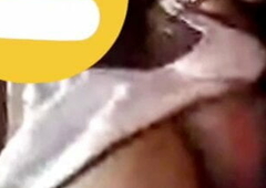 Tamil girl forth big boobs has sex video call forth her darling