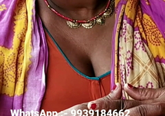 Aunty with big boobs in blouse