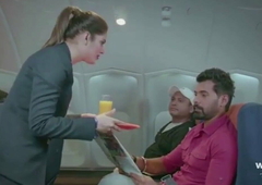 New Indian Flight Attendant Riding Passenger’s Dick