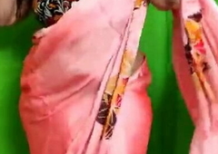 My sexy shona bhabi wearing saree without blouse