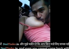 Desi Big Boobs Bhabhi Sucking Cock In A difficulty Car