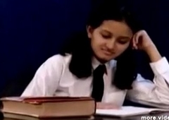 Horny Hot Indian PornStar Babe as School girl Squeezing Big Boobs and masturbating Part1 - indiansex
