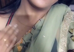 Indian Punjabi girl in saree – selfie