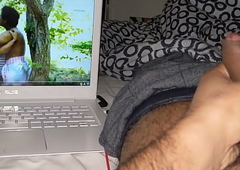 Indian Punjabi British Masturbating Cock Locate Whilst Watching Indian Web Series With Audio