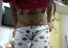 Indian teen show her beautiful boobs and big arse on web camera