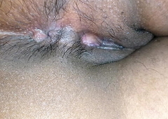 Indian gf shows beside asshole and bawdy cleft up close