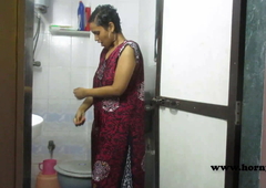 Indian Girl Horny Lily In Shower With Dirty Hindi Audio