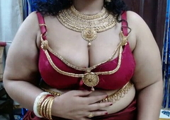 Indian aunty with obese boobs