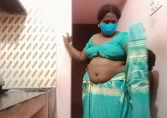 Tamil wife has kitchenette sex at one's fingertips murky – standing position sex
