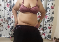 horny big bowels Indian bhabhi getting attainable for her sex night part 2
