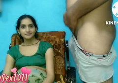 Indian hot girl was alone in house and fucked by her husband's team up