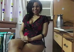 Indian Tamil Maid In Erotic Underthings Teaching Student A Hindi Sex Lesson In Bedroom