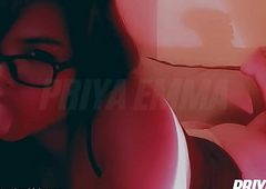 Beautiful Chunky Tits Indian XXX Priya Emma Gives Beast Blowjob