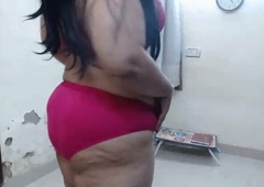 indian desi aunty teasing young wretch with her big boobs