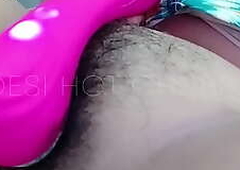 Indian Desi Aunty uncovering Big Boobs and Hairy Pussy