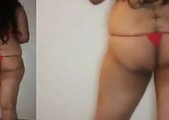 stripping nude ass