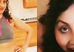 Big ass step sister in yoga pants gets massive cumshot after the gym