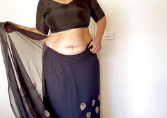 Sex-crazed Indian Saree Seduction -  Solo Boobs Pleasure - Wife Reachable to be fucked hard