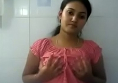 indian girl nude together with press her boobs hard for me