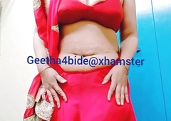 Geetha masturbating and rubbing her pussy with hot audio in telugu