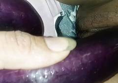 Two large eggplants destroy mother-in-law's genitals xxxxxxxxxxxx part 1