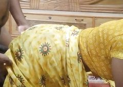 Indian Bhabhi fucked from behind in hot yellow saree