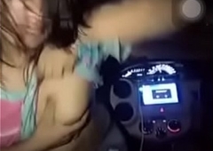Desi boob shtick and dance about passenger car