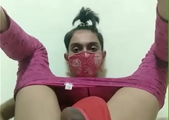Indian sissy fancy destroying his ass