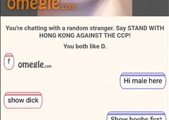 Omegle chat with white main indian boy