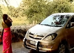---indian village bhabhi washing car..{uncut ex...